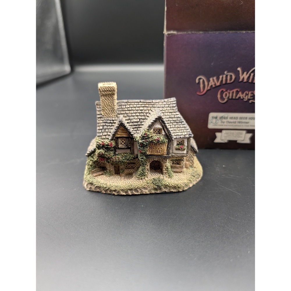 The Hogs Head Beer House 1985 David Winter Cottages Box & Coa - Picture 2 of 7